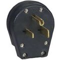 Eaton Wiring Devices Cooper Wiring S42-SP Black Ground Angle 3 Wire Plug 6409478